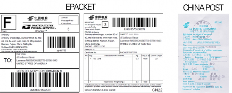 ePacket Tracking - Pakete