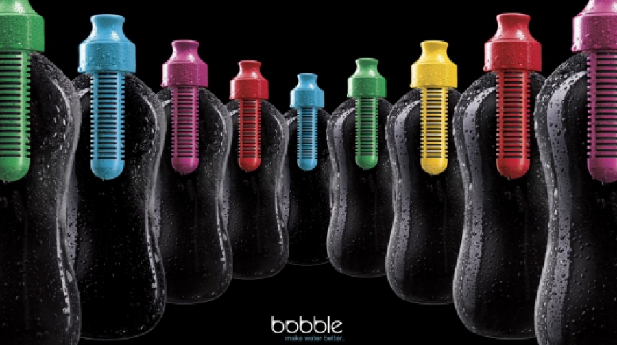 Eine Flaschenfilter. Bobble Flasche